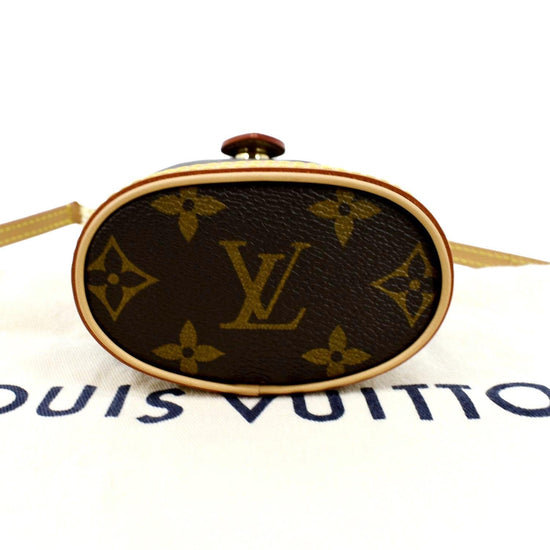 Louis Vuitton Brown Monogram Coated Canvas Fold Me Pouch Gold