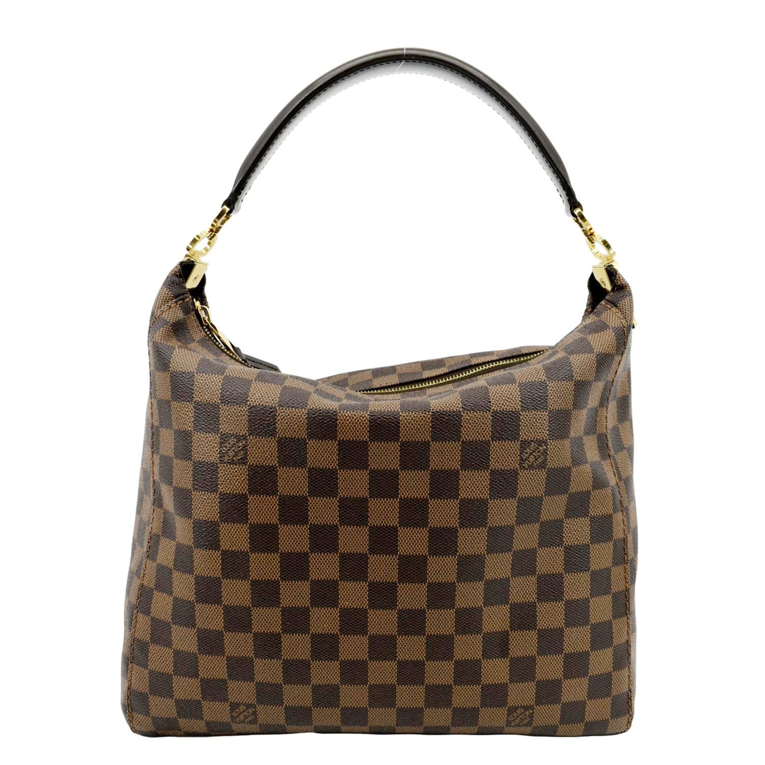 Louis Vuitton Portobello PM Damier Ebene Shoulder Bag Brown