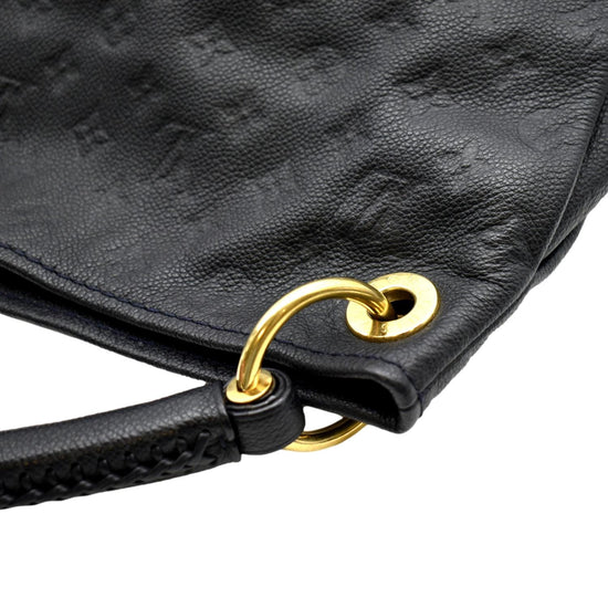 Louis Vuitton Artsy MM Empreinte Leather Hobo Bag Black