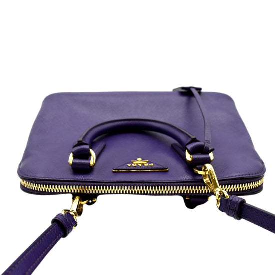 Blue Prada Saffiano Lux Promenade Satchel – Designer Revival