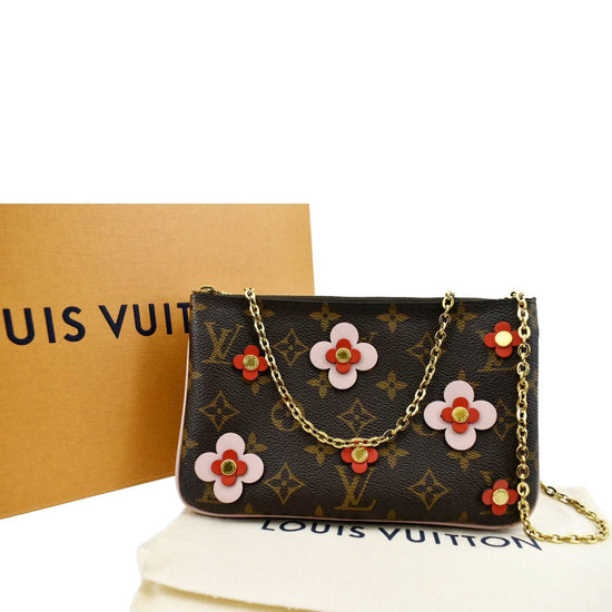Louis Vuitton Pre-loved Monogram Blooming Flowers Double Zip Pochette