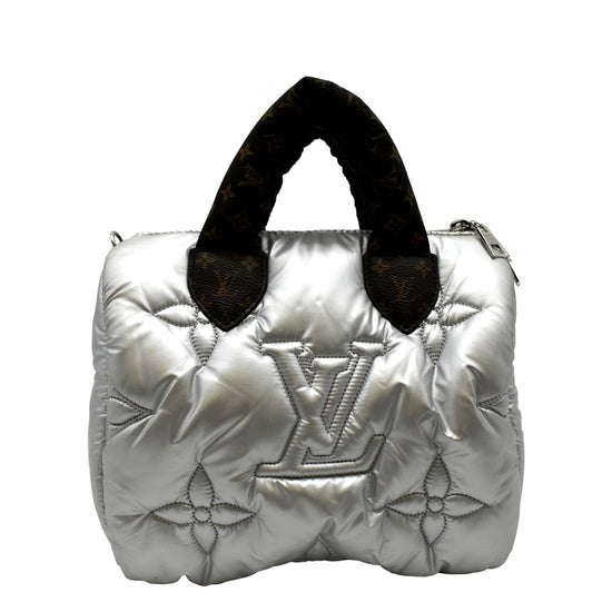 Louis Vuitton 2023 Silver Puffer Monogram Pillow Speedy