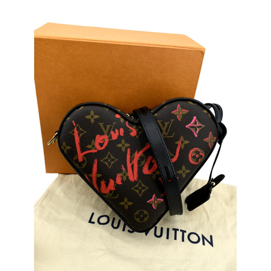 Louis Vuitton Limited Edition Brown Monogram Coated Canvas Sac Coeur Heart  Bag with Gold Hardware