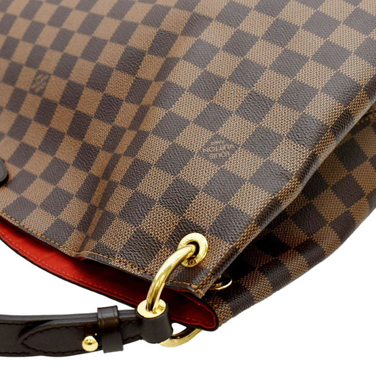 Dark Brown (Damier Ebene) Leather Strap for LV Artsy, Delightful, Graceful,  etc - 1 inch (25mm) Wide