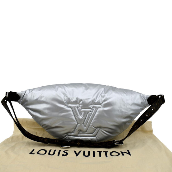 Louis Vuitton Pillow Bumbag Monogram Quilted Econyl Nylon Maxi Silver
