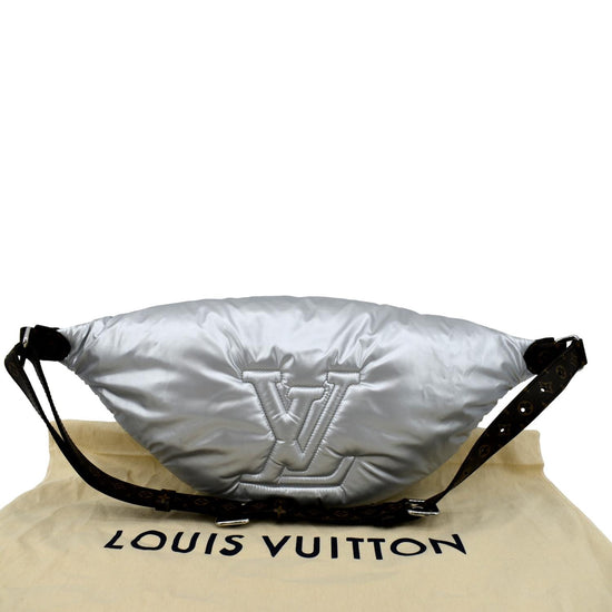 Louis Vuitton Maxi Bumbag Silver in Econyl Recycled Nylon with Silver-tone  - US