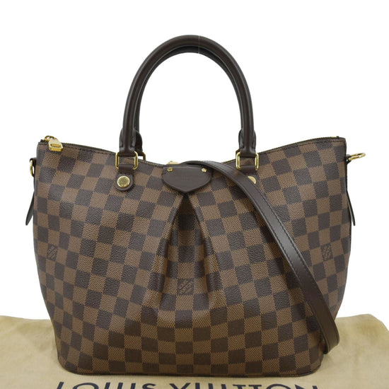 Louis Vuitton Siena Damier Ebene MM Brown in Canvas/Leather with Brass - US