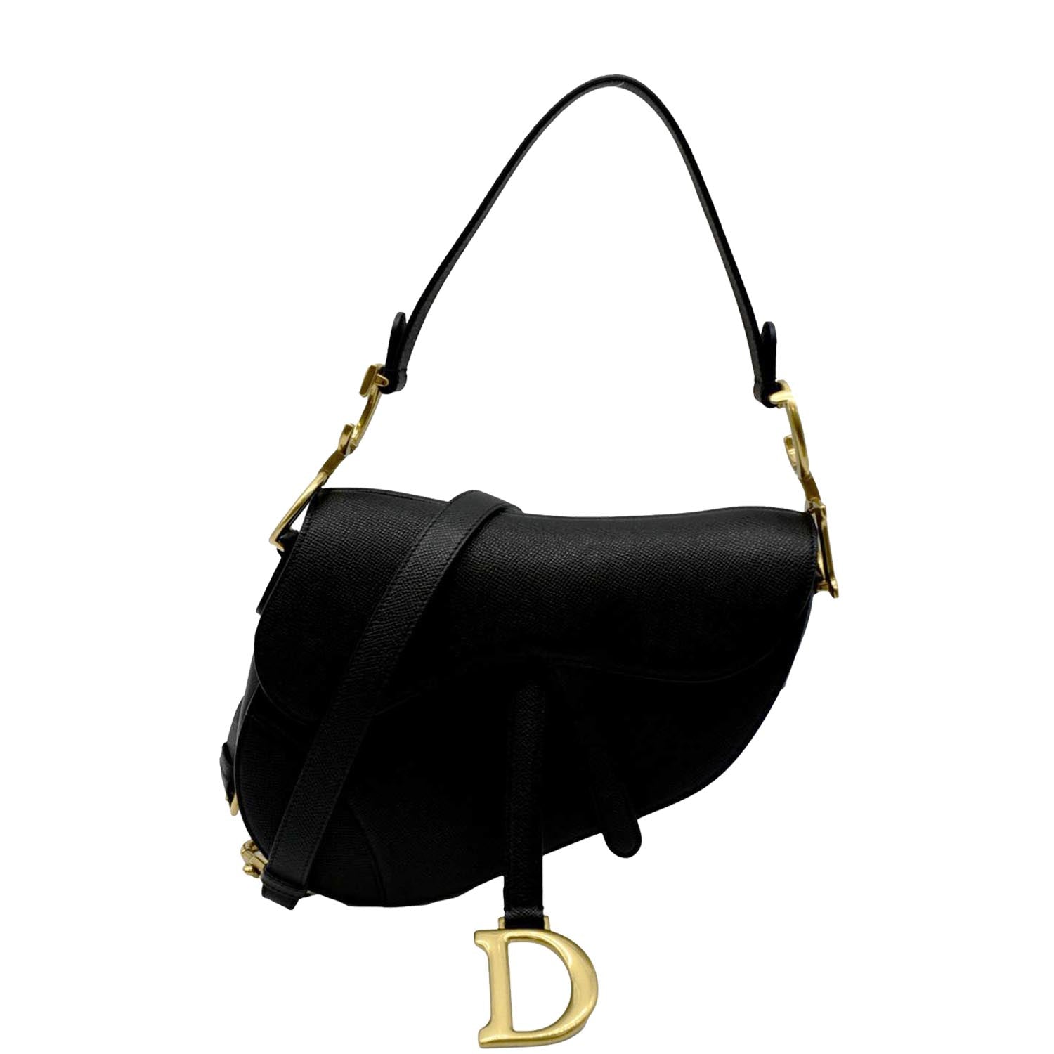 Dior Saddle Messenger Bag In Calfskin in Black for Men