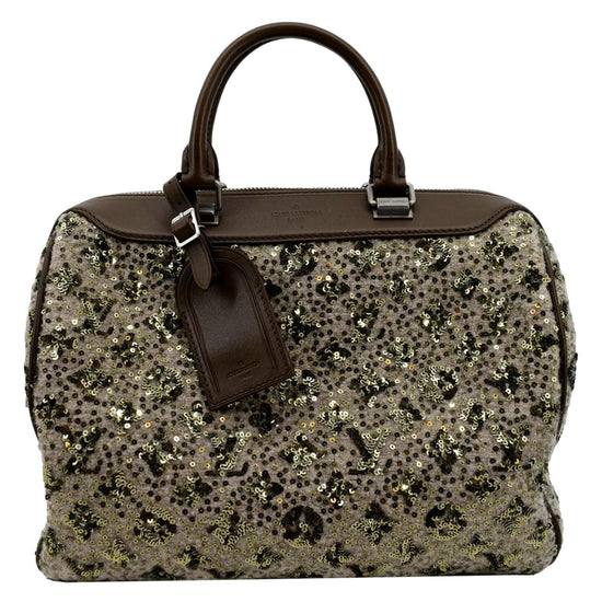 Sunshine express glitter handbag Louis Vuitton Green in Glitter