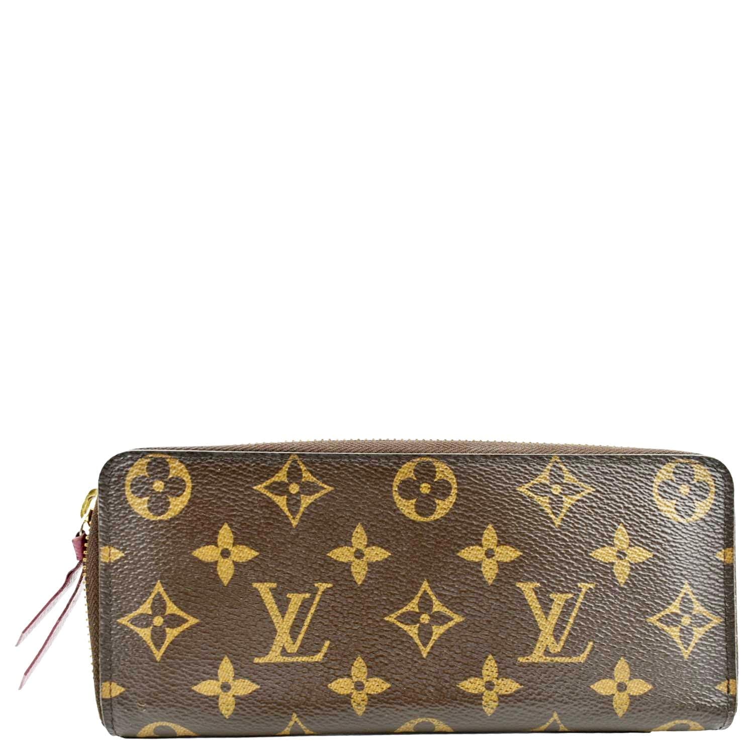 Louis Vuitton Fuchsia Monogram Canvas Clemence Wallet Louis Vuitton