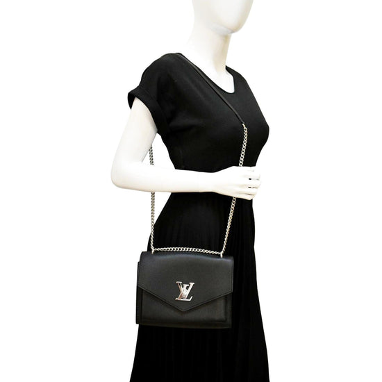 LOUIS VUITTON Mylockme Chain Calf Leather Chain Shoulder Bag