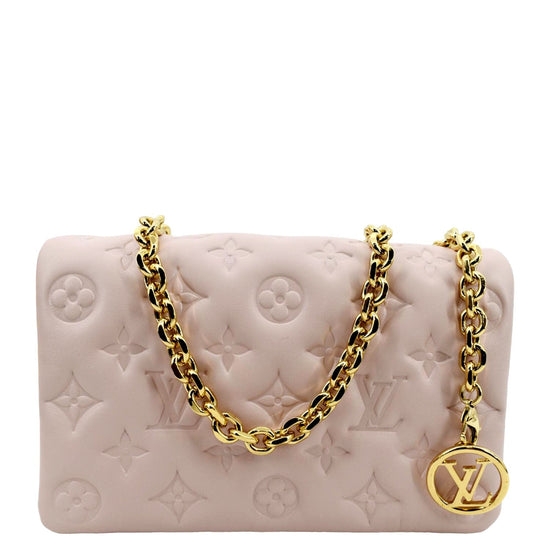 Louis Vuitton Pochette Coussin, Light Pink Monogram Embossed Lambskin  Leather, New in Box WA001 - Julia Rose Boston