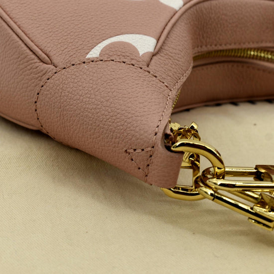 Louis Vuitton Monogram Empreinte Bicolor Bagatelle BB Rose Beige