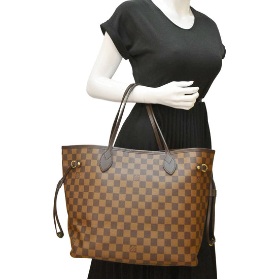 LOUIS VUITTON NEVERFULL MM Damier Ebene Tote bag No.1374