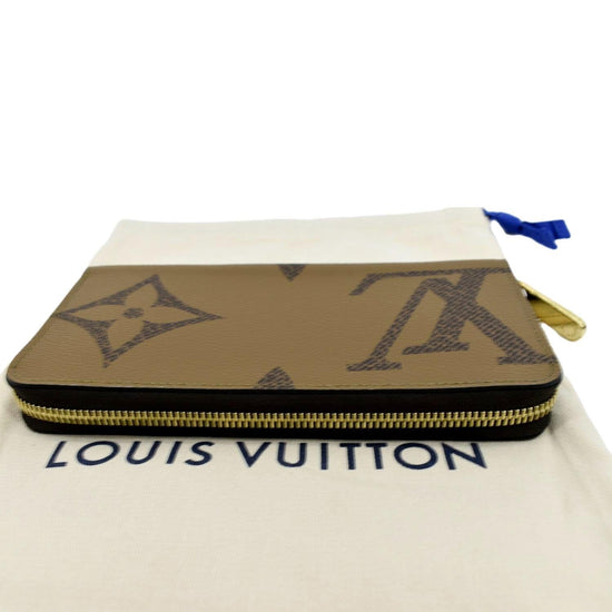 Louis Vuitton Zippy Wallet Noir M69353 Monogram / Giant Monogram Reverse Canvas