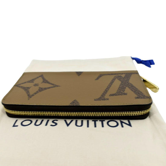 Louis Vuitton Brown Giant Monogram Reverse Zippy Continental Wallet  QJA0FKH60B038