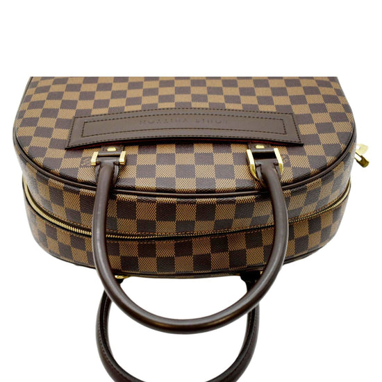 Louis Vuitton Nolita Monogram Boston 872981 Brown Coated Canvas Satchel, Louis Vuitton