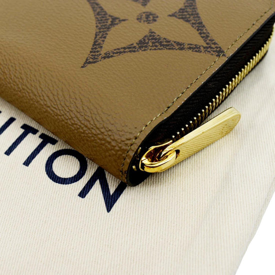 Louis Vuitton Brown Giant Monogram Reverse Zippy Continental
