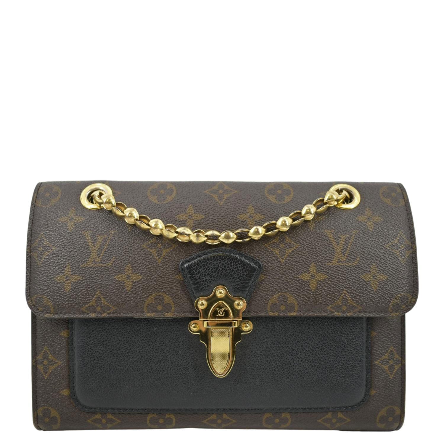 Louis Vuitton Victoire Monogram Canvas Crossbody Bag Black