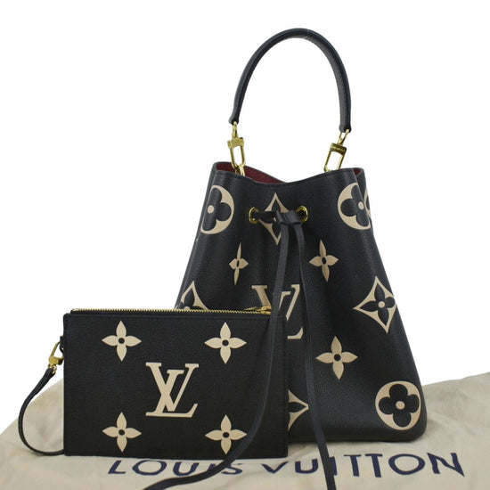 Louis Vuitton NeoNoe Handbag Bicolor Monogram Empreinte Giant MM