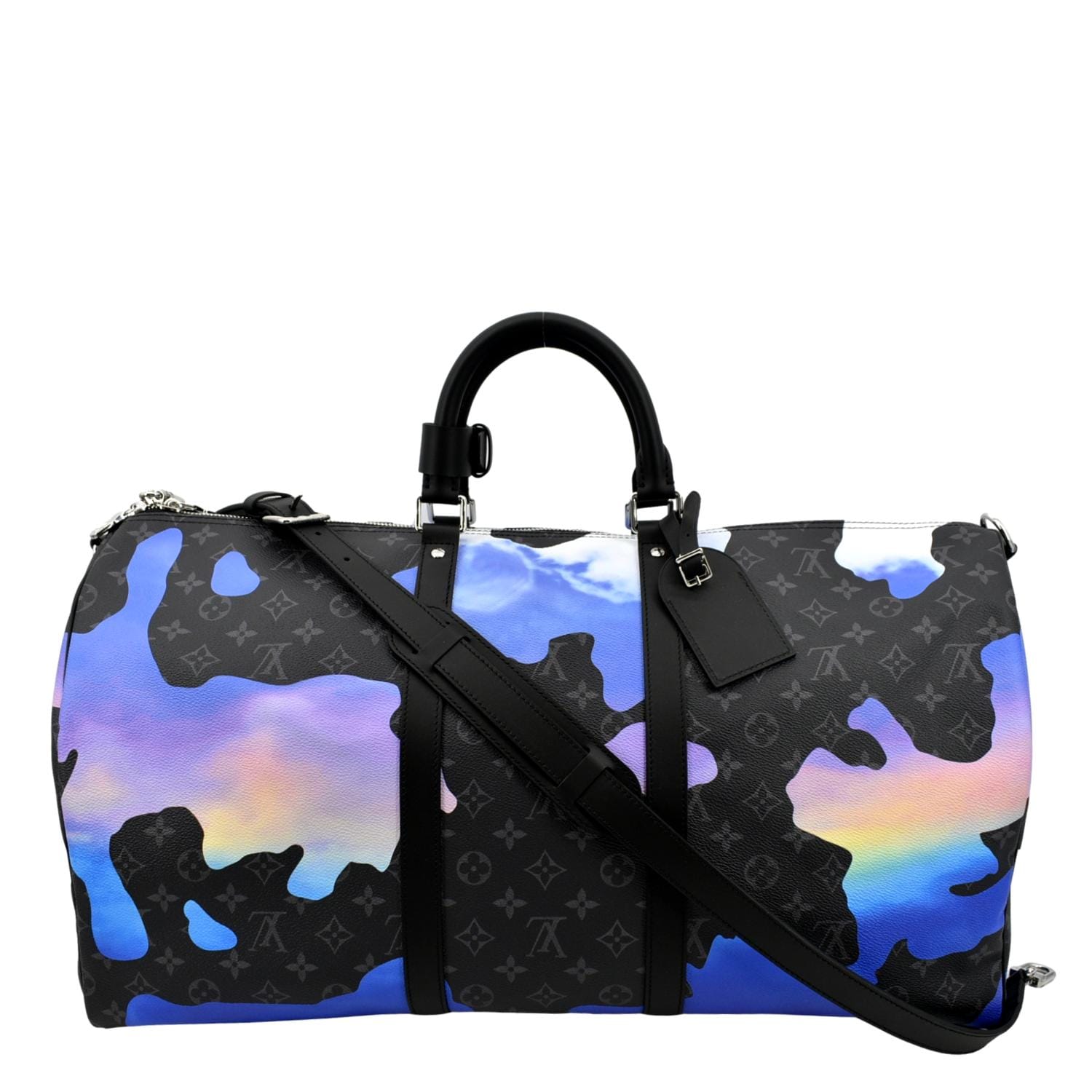 Keepall light up cloth travel bag Louis Vuitton Multicolour in