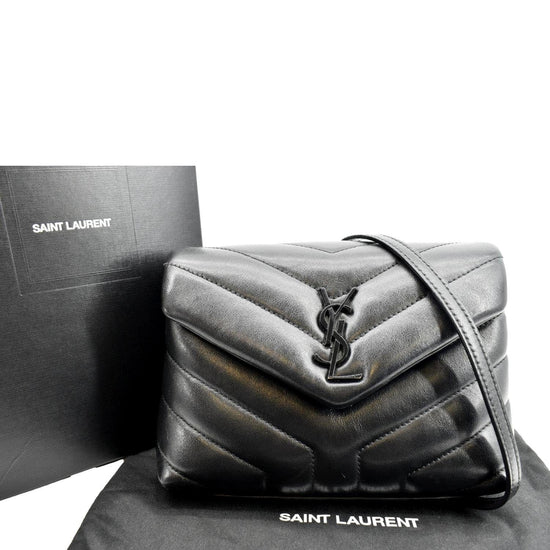 Saint Laurent Navy Blue Matelassé Leather Toy Loulou Crossbody Bag Saint  Laurent Paris