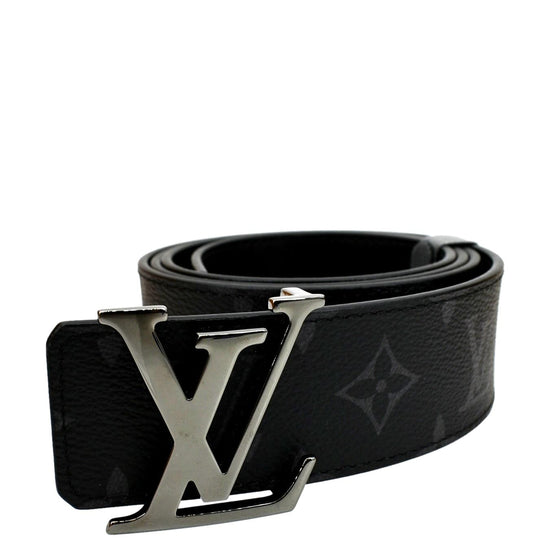 Louis Vuitton Belt Initiales Monogram Eclipse Matte Black – ValiseLaBel