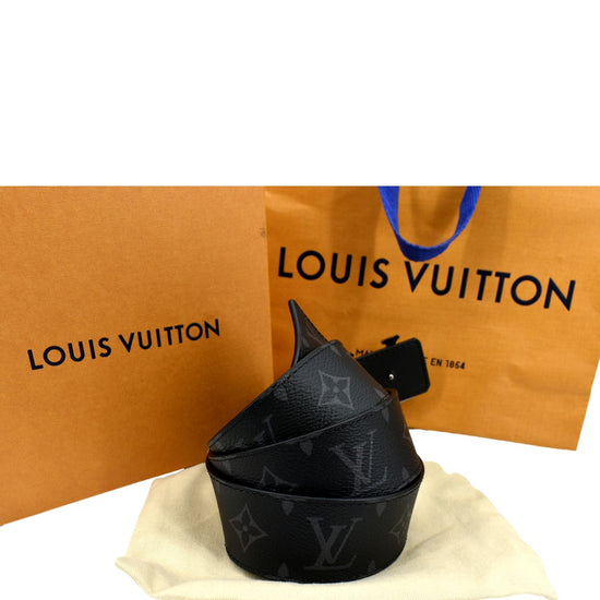 Louis Vuitton LV Initials 40 MM Black Grey Eclipse Monogram Belt Size 100  Me's – THE-ECHELON