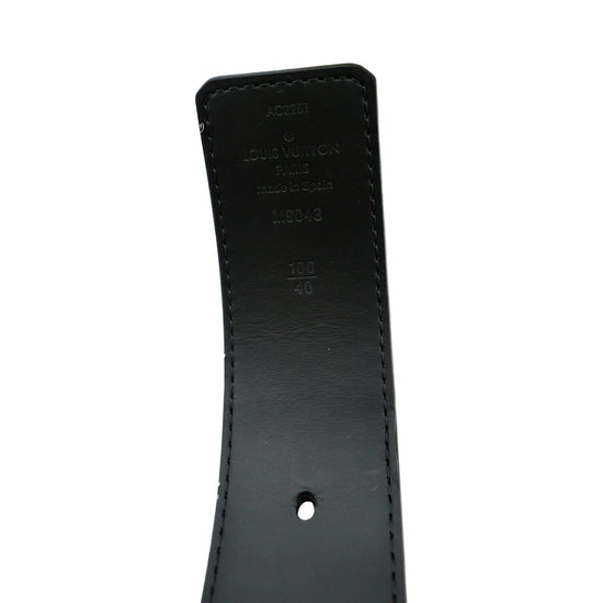 Louis Vuitton Monogram Eclipse Initiales Belt Black Pony-style calfskin  ref.798291 - Joli Closet