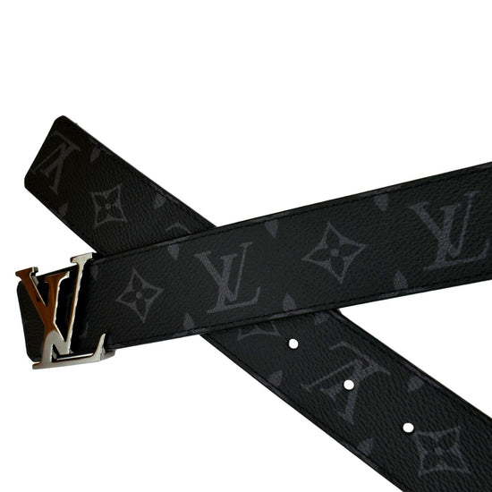 Louis Vuitton LV Initials 40 MM Black Grey Eclipse Monogram Belt Size 100  Me's – THE-ECHELON