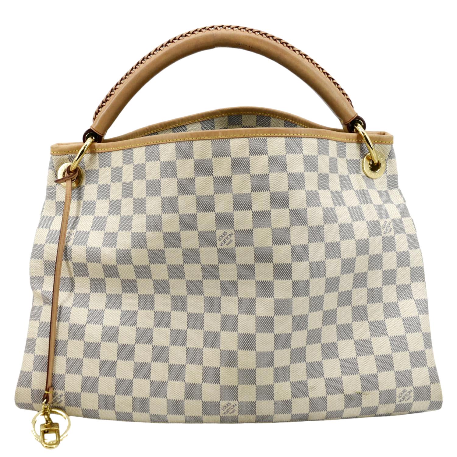 Louis Vuitton, Bags, Louis Vuitton Artsy Mm Damier Azur Hobo Shoulder  Tote Handbag Dust Bag