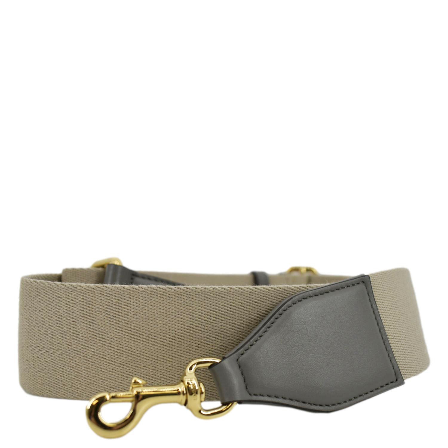 Louis Vuitton Leather Wide Buckle Strap Beige