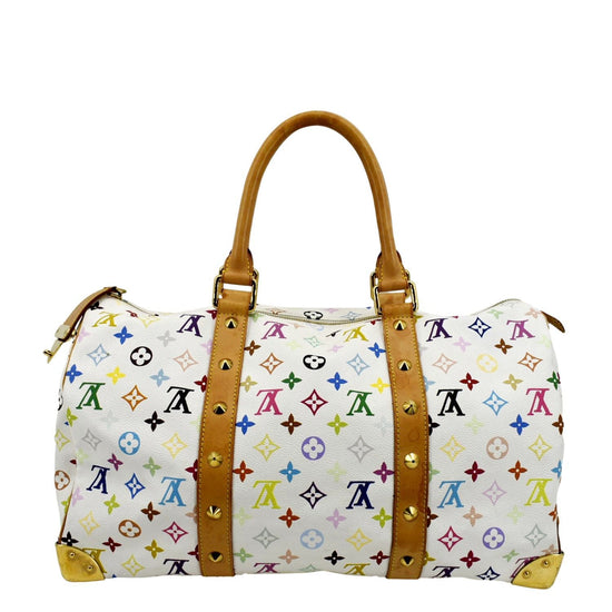 Keepall cloth travel bag Louis Vuitton Multicolour in Cloth - 36283952