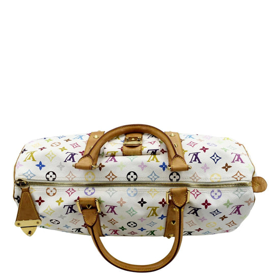 Keepall leather travel bag Louis Vuitton Multicolour in Leather