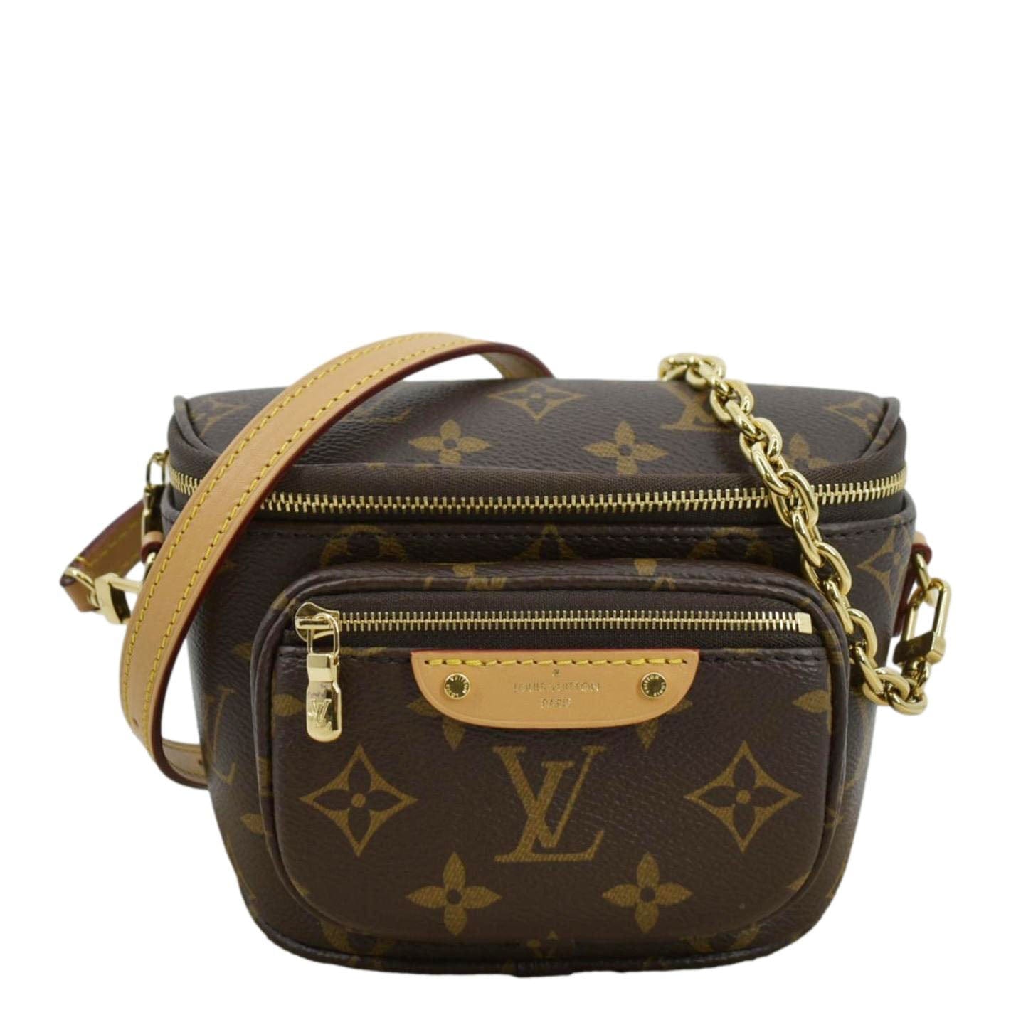 LOUIS VUITTON Mini Monogram Canvas Bumbag Brown