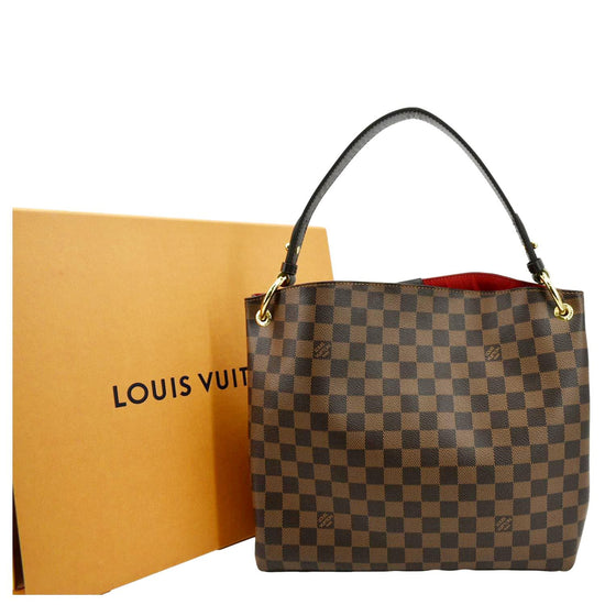 Louis Vuitton Tote Graceful Damier Ebene With Accessories PM Brown in  Canvas/Leather with Brass - US