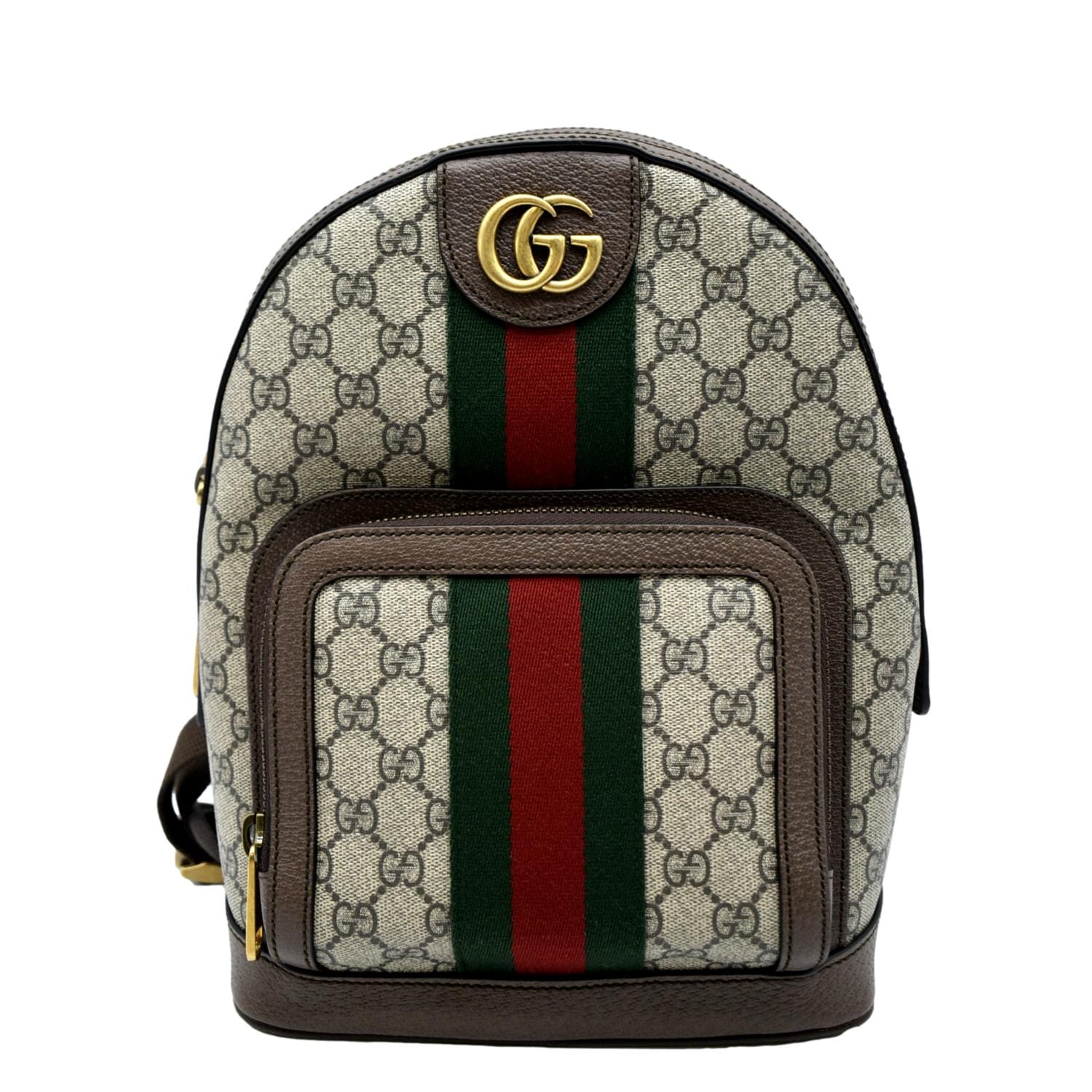 GG Supreme Canvas Backpack in Grey - Gucci