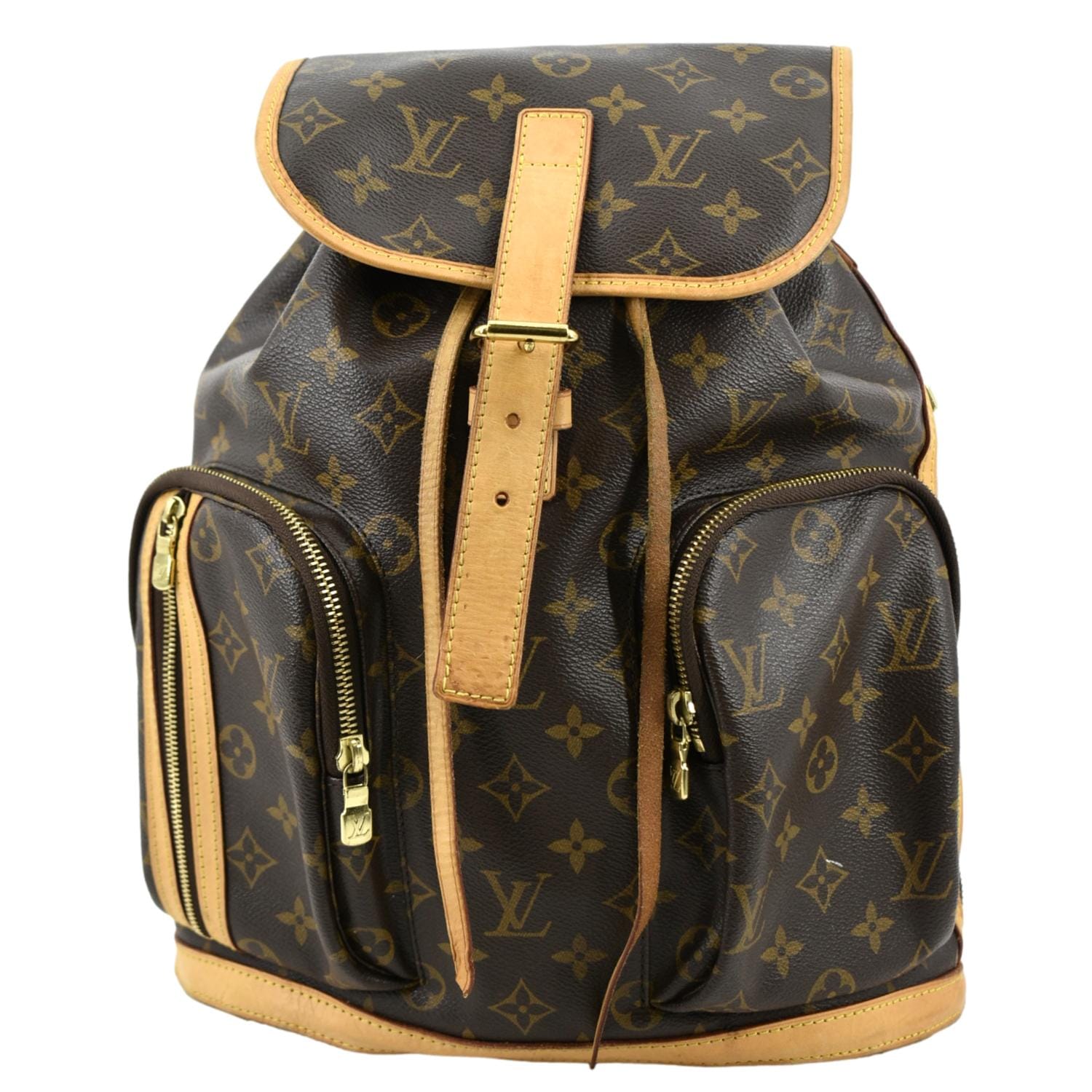 LOUIS VUITTON Sac A Dos Bosphore Monogram Canvas Backpack Bag Brown