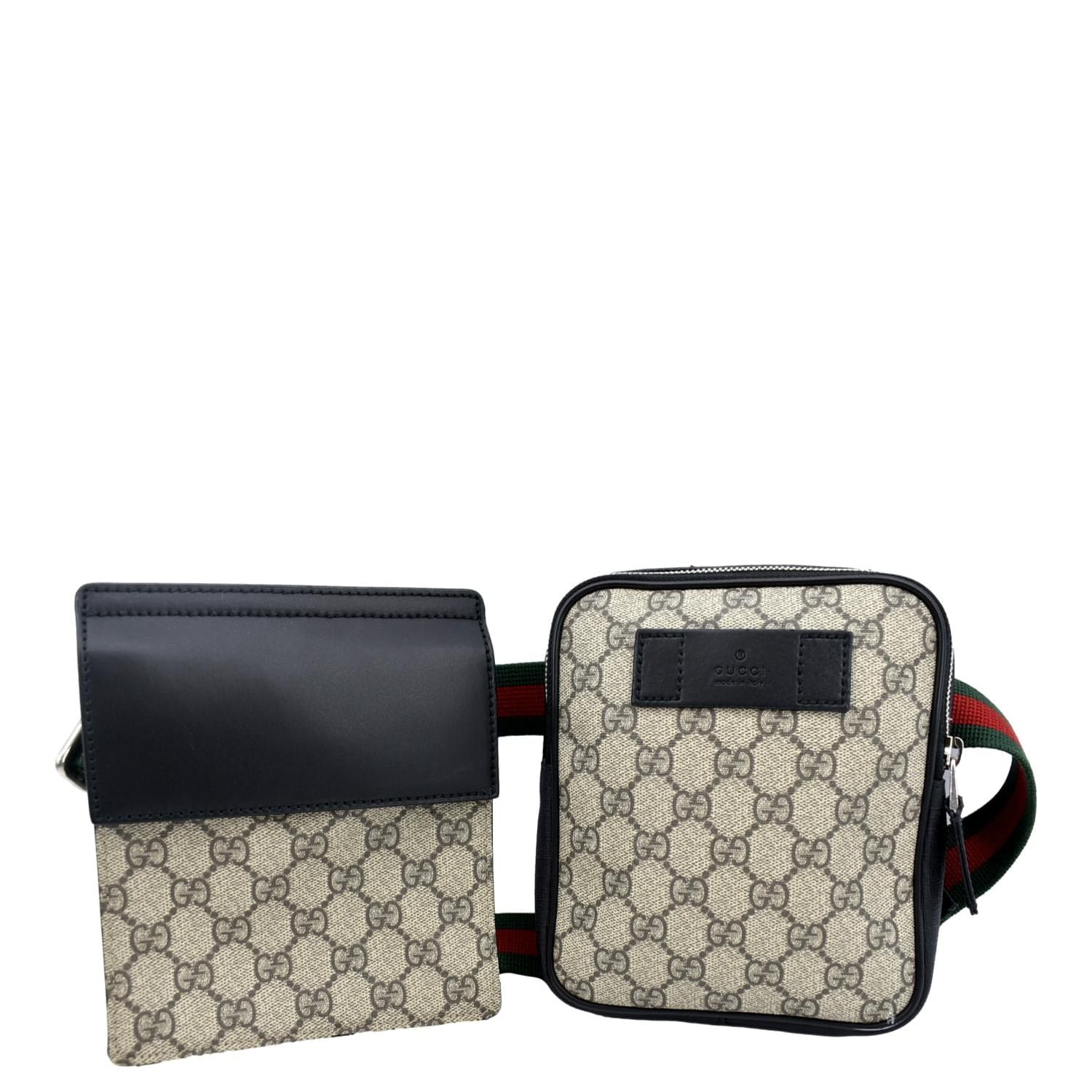 Black / Grey GG Supreme Belt Bag