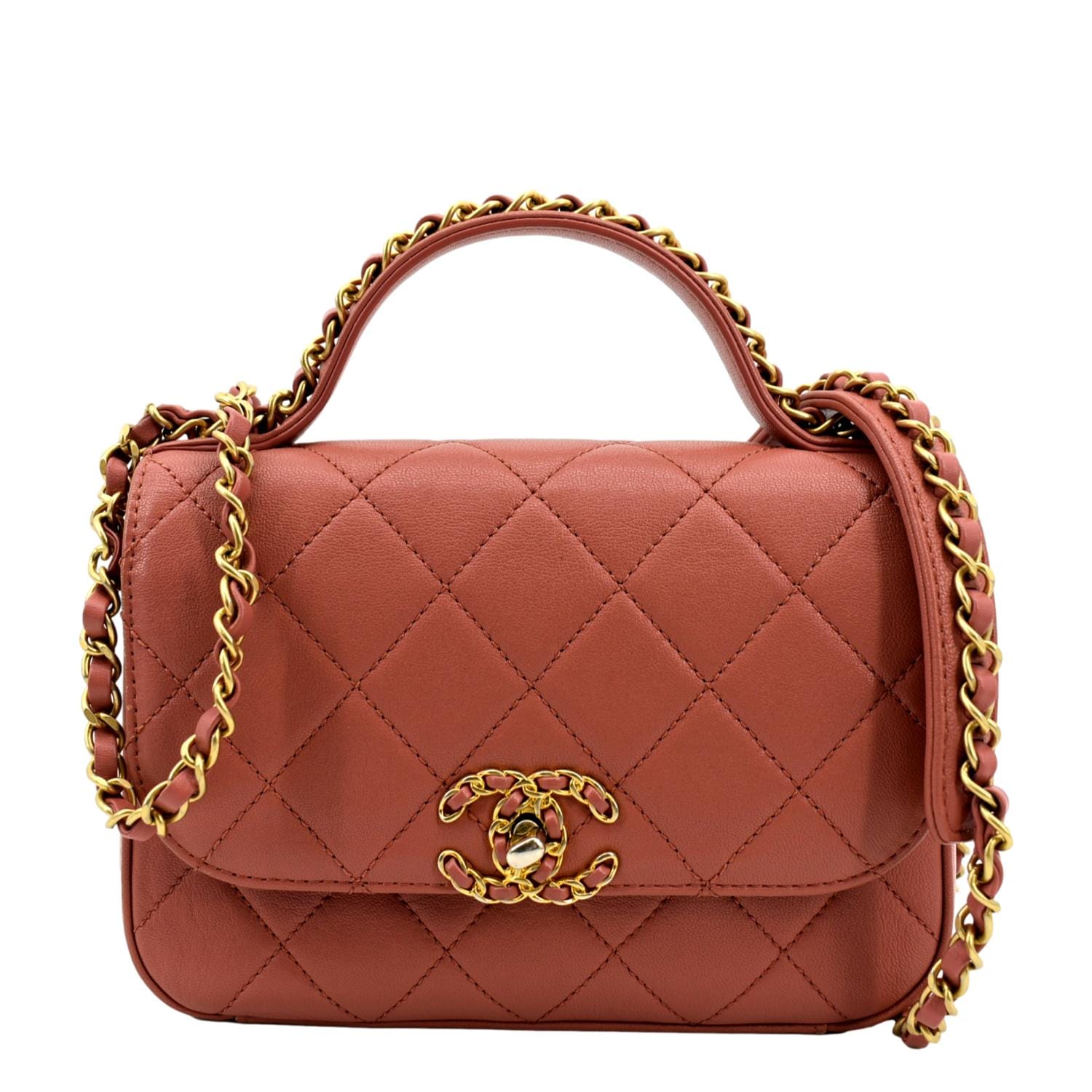 CHANEL Caviar Quilted Multi Chain Backpack Red 1181187