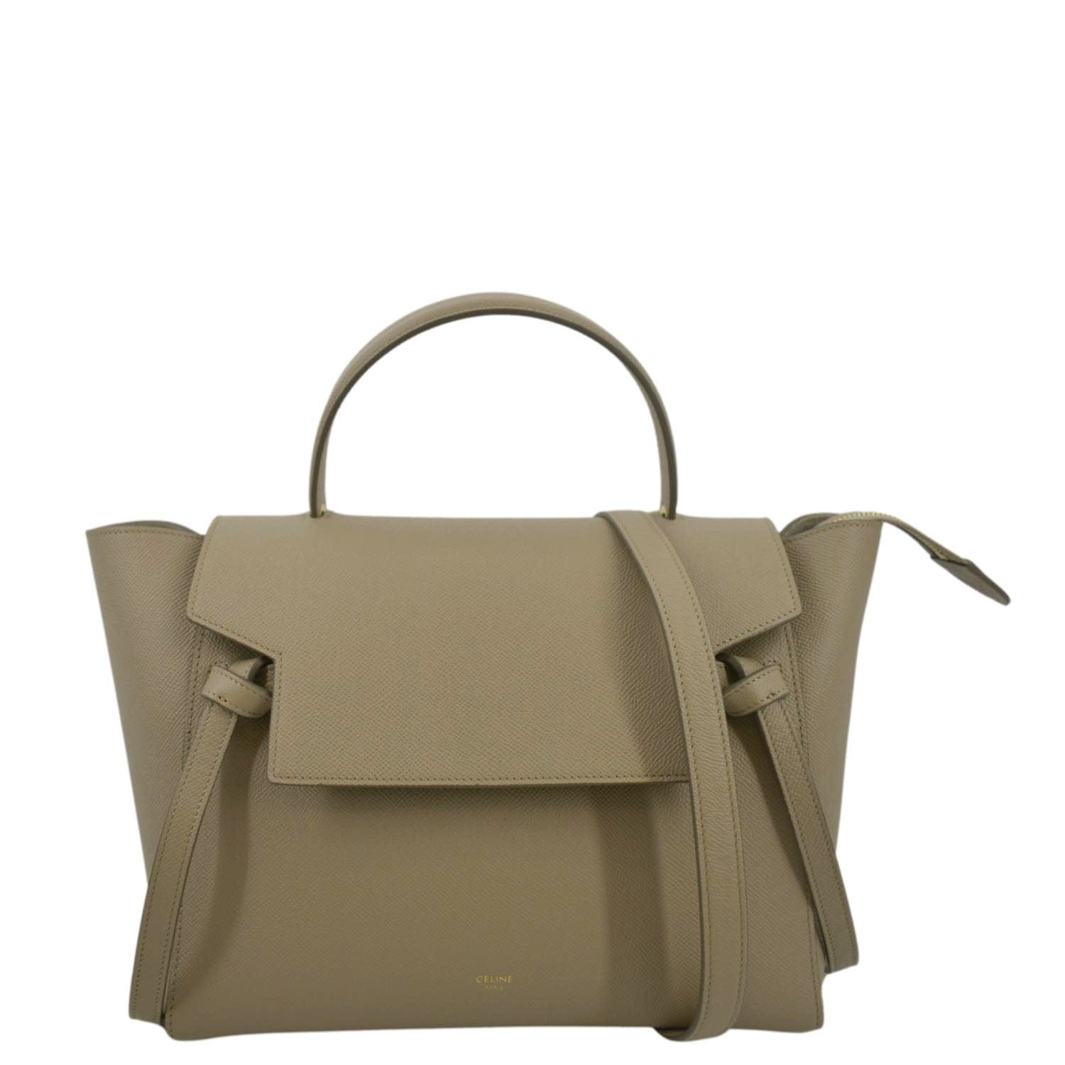 MINI BELT BAG IN GRAINED CALFSKIN - LIGHT TAUPE