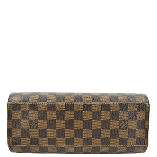 LOUIS VUITTON DAMIER EBENE TRIANA TOP HANDLE BAG - CRTBLNCHSHP