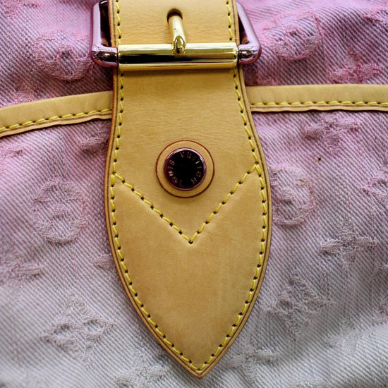 Louis Vuitton Rose Monogram Denim Limited Edition Sunshine Bag at