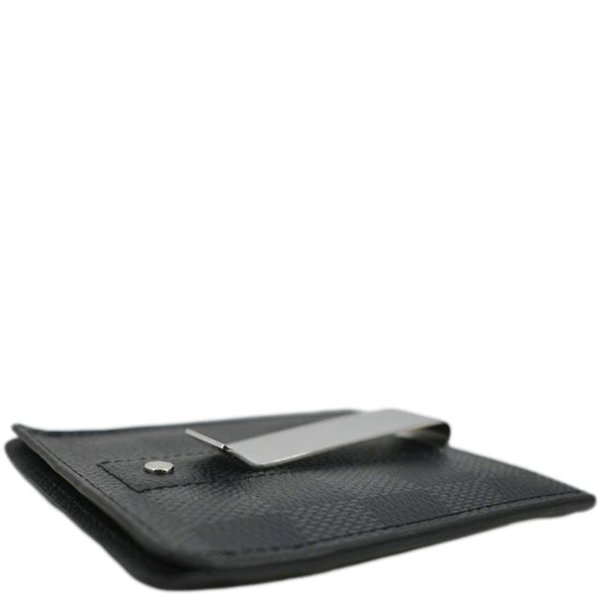 Louis Vuitton Prince Card Holder with Bill Clip Damier Graphite Gray in  Coated Canvas with Silver-tone - US