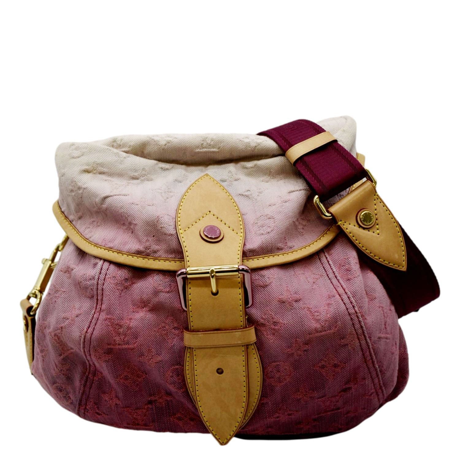 Louis Vuitton Pink Denim Shoulder Bag