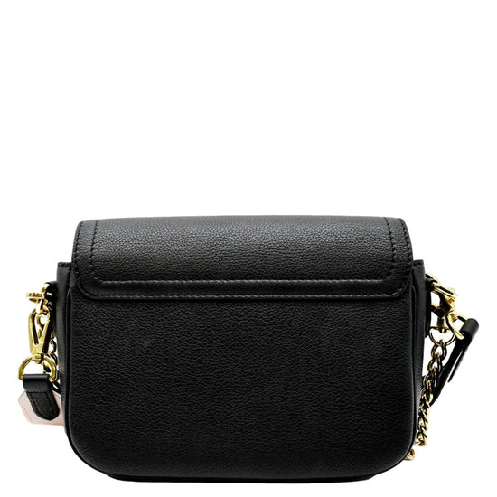 Louis Vuitton - Authenticated Lockme Handbag - Leather Black Plain For Woman, Very Good condition