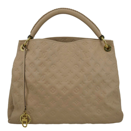 Louis Vuitton White Monogram Empreinte Artsy Hobo MM Louis Vuitton