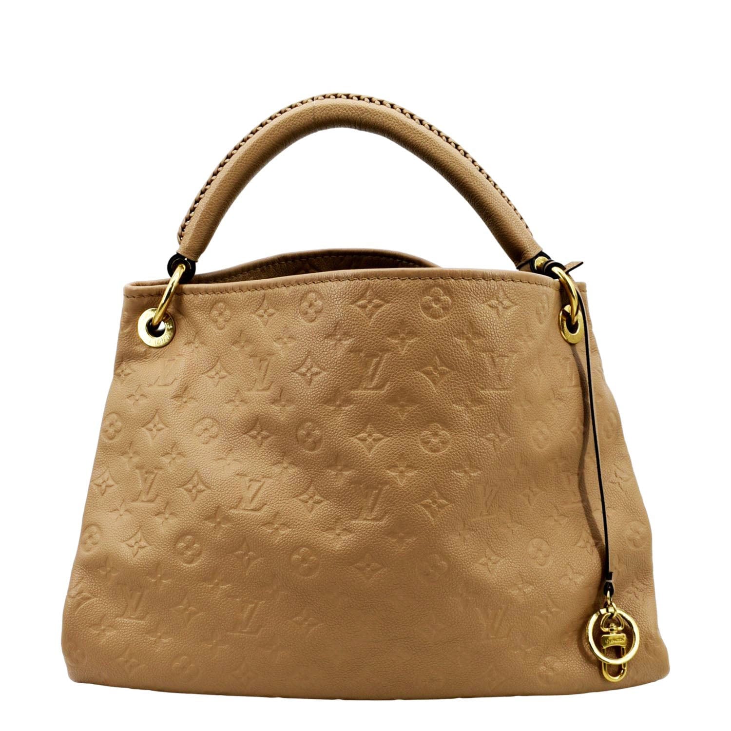 LOUIS VUITTON Artsy MM Empreinte Leather Hobo Bag Camel