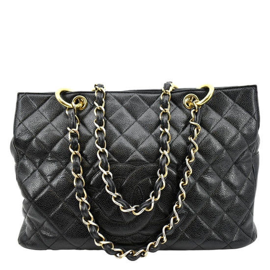 Grand shopping leather tote Chanel Black in Leather - 32487213