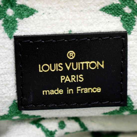 Louis+Vuitton+OnTheGo+Tote+PM+Green+Monogram+Velvet for sale online